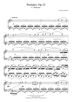 Preludes Op.32, No.5 Moderato von Sergei Rachmaninoff (Download) 