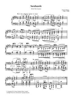 Sarabande From 'Pour Le Piano' von Claude Debussy (Download) 