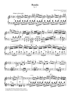 Rondo, Op.11 von Johann Nepomuk Hummel (Download) 
