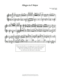 Allegro von Franz Joseph Haydn (Download) 