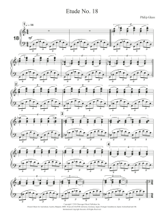 Etude No. 18 von Philip Glass (Download) 