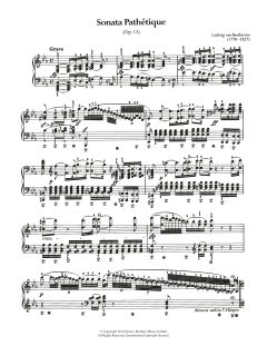 Sonata Pathetique, Op.13 von Ludwig van Beethoven (Download) 