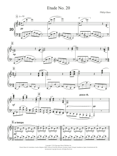Etude No. 20 von Philip Glass (Download) 