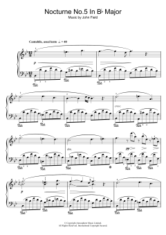 Nocturne No.5 In B Flat Major von John Field (Download) 