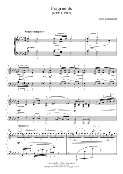 Fragments (1917) von Sergei Rachmaninoff (Download) 