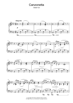 Canzonetta von César Cui (Download) 