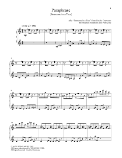 Paraphrase (Someone In A Tree) von Stephen Sondheim (Download) 