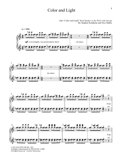 Color And Light von Stephen Sondheim (Download) 