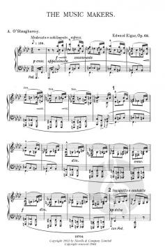 The Music Makers von Edward Elgar 