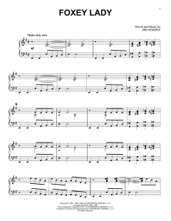 Foxey Lady [Jazz version] von Jimi Hendrix (Download) 