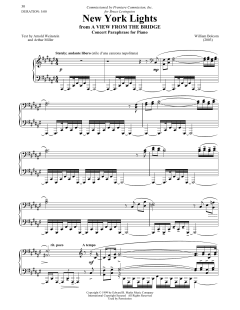 The New York Lights von William Bolcom (Download) 