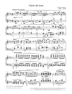 Clair de Lune von Claude Debussy (Download) 