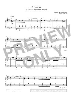 Ecossaise in G major von Ludwig van Beethoven (Download) 