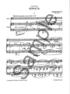 Sonata For Oboe And Piano von Herbert Howells im Alle Noten Shop kaufen