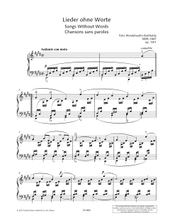 Andante Con Moto von Felix Mendelssohn Bartholdy (Download) 