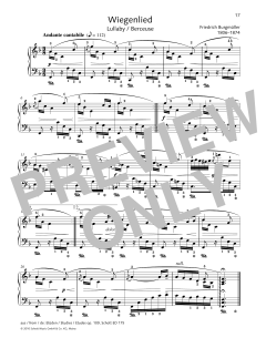 Lullaby von Friedrich Burgmuller (Download) 