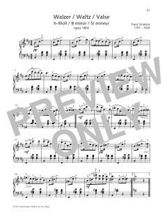 Waltz B Minor von Franz Schubert (Download) 