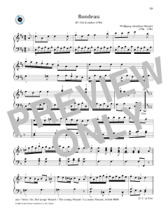 Rondeau D major von Wolfgang Amadeus Mozart (Download) 