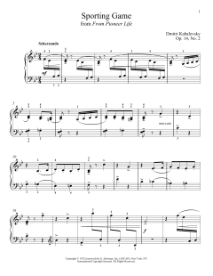 Sporting Game, Op. 14, No. 2 (Download) 