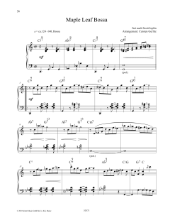 Maple Leaf Bossa von Scott Joplin (Download) 