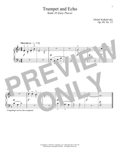 Trumpet And Echo, Op. 89, No. 15 von Dmitri Kabalevsky (Download) 