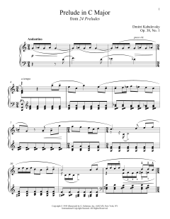 Prelude In C Major, Op. 38, No. 1 (Download) 