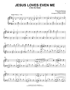 Jesus Loves Even Me (I Am So Glad) von Philip P. Bliss (Download) 