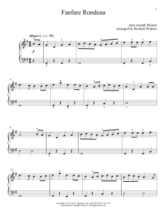 Fanfare Rondeau von Jean-Joseph Mouret (Download) 