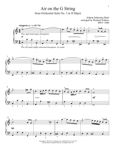 Air (Air On The G String) von Johann Sebastian Bach (Download) 