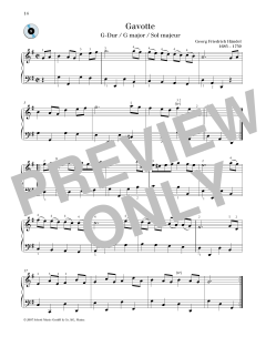 Gavotte G major von George Frideric Handel (Download) 