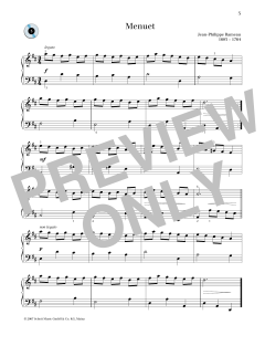 Minuet D major von Jean-Philippe Rameau (Download) 