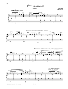 3ème Gnossienne von Erik Satie (Download) 