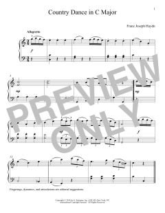Country Dance In C Major (Download) 