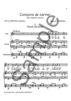 Canciones Callejeras von Enrique Morera 