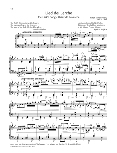 The Lark's Song von Pyotr Il'yich Tchaikovsky (Download) 