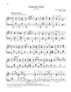 Chanson Triste von Pyotr Il'yich Tchaikovsky (Download) 
