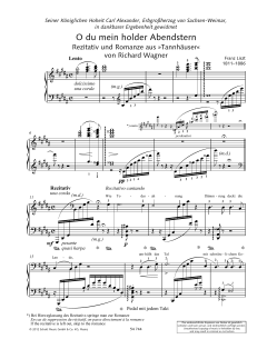 O thou beloved evening star von Franz Liszt (Download) 