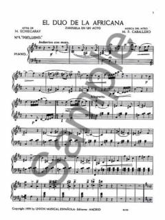 Duo de La Africana von Manuel Fernandez Caballero 