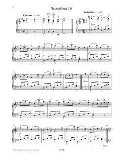 Sonatina IV von Johann Baptist Vanhal (Download) 