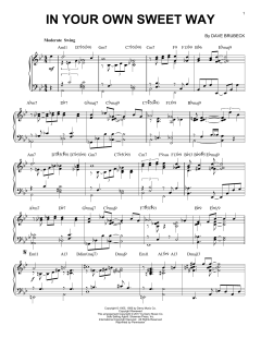 In Your Own Sweet Way von Dave Brubeck (Download) 