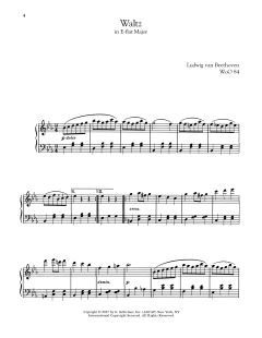 Waltz In E-Flat Major, WoO 84 (Download) 