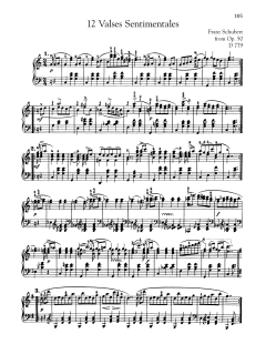 12 Valses Sentimentales, Op. 50, D. 779 (Download) 
