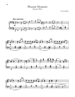 Pleasant Moments (Ragtime Waltz) (Download) 