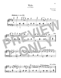 Waltz In A Major, S. 208a (Download) 