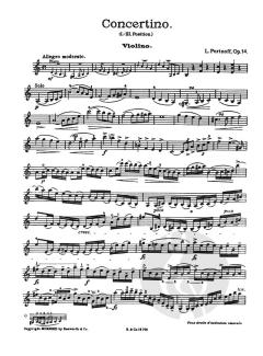 Concertino A-moll, Op. 14 von Leo Portnoff 