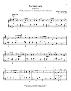 Sicilienne, Op. 68, No. 11 von Robert Schumann (Download) 