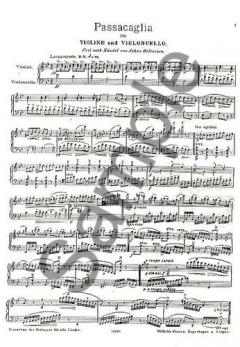 Passacaglia for Violin and Cello von Johan Halvorsen 