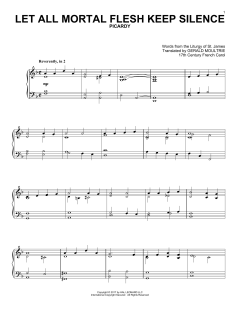 Let All Mortal Flesh Keep Silence von Gerard Moultrie (Download) 
