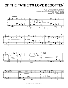 Of The Father's Love Begotten von Aurelius C. Prudentius (Download) 