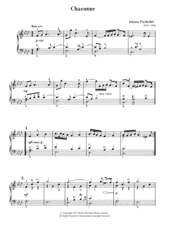 Chaconne von Johann Pachelbel (Download) 